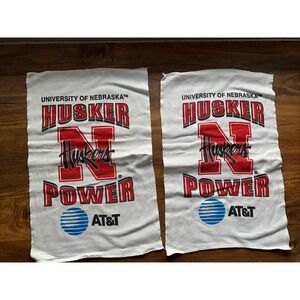 New vintage husker Nebraska husker cornhuskers partner with AT&T hand towels